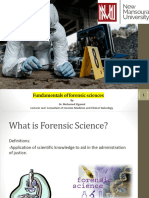 Fundamentals of Forensic Sciences