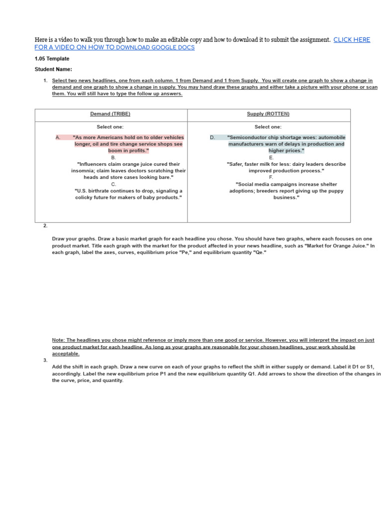 1.05 The Market Price | PDF | Economic Equilibrium | Demand