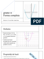 Proiect La Matematica Functia de Gradul2