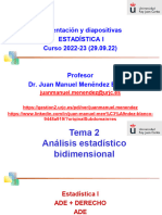 29.09.22. T-2. Variables Bidimensionales, Correlación y Regresión