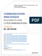 CA Polycopie Cours Communication Analogique Ustotc 2020