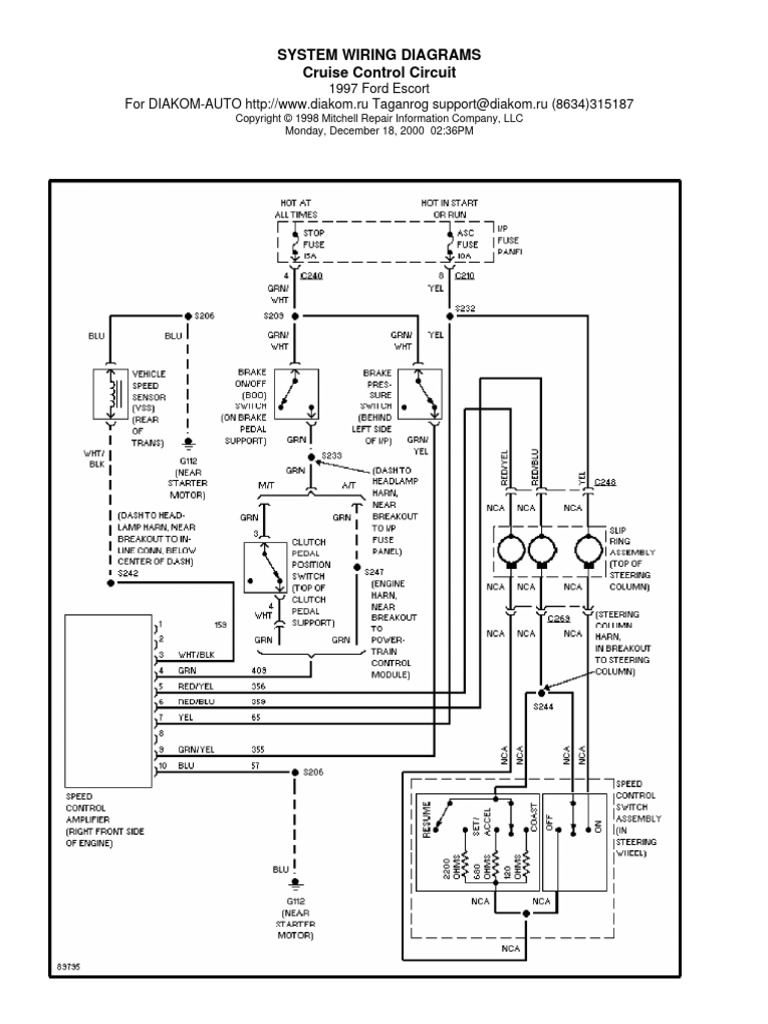 System Wiring Diagrams Cruise Control Circuit PDF