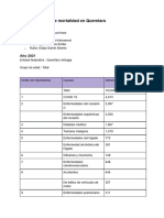 Trauma Causas de Mortalidad en Qro