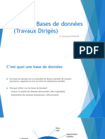 Module: Bases de Données (Travaux Dirigés) : Pr. Soumaya OUNACER