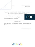 Wzor Zgody Rodzicow Opiekunow Ucznia Na Objecie Ucznia Pomoca Psychologicznopedagogiczna