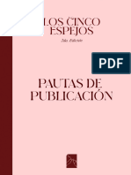 Pautas de Publicación Los Cinco Espejos Segunda Edición