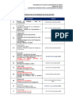 Cronograma de Actividades 2023-Ii