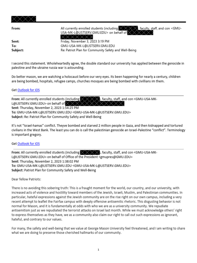GMU Email 2 | PDF