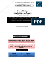 Chapitre II Division Cellulaire 11 01 2023