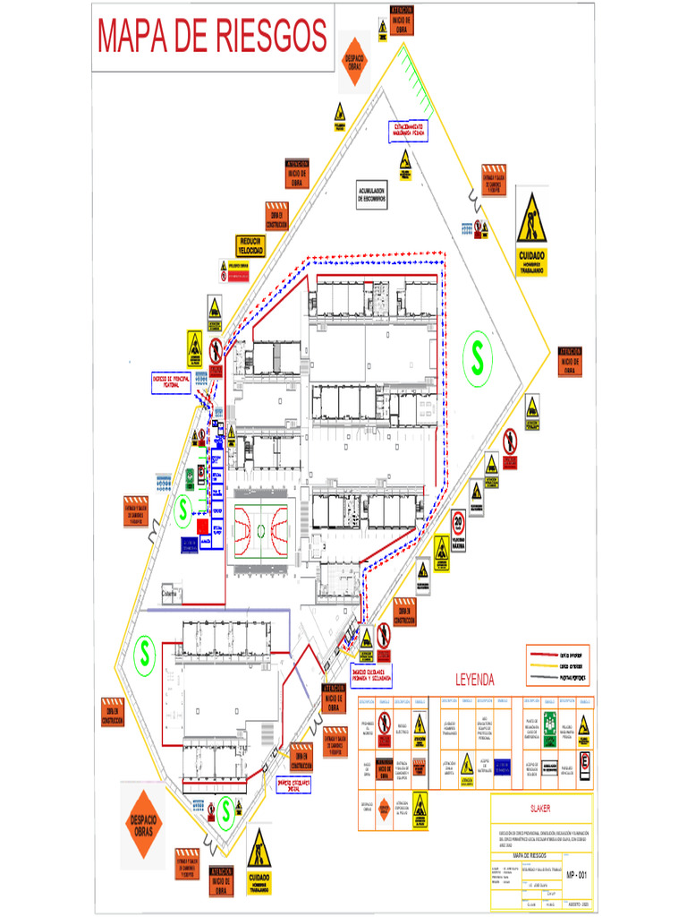 Mapa de Riesgos en Construcción Escolar | PDF
