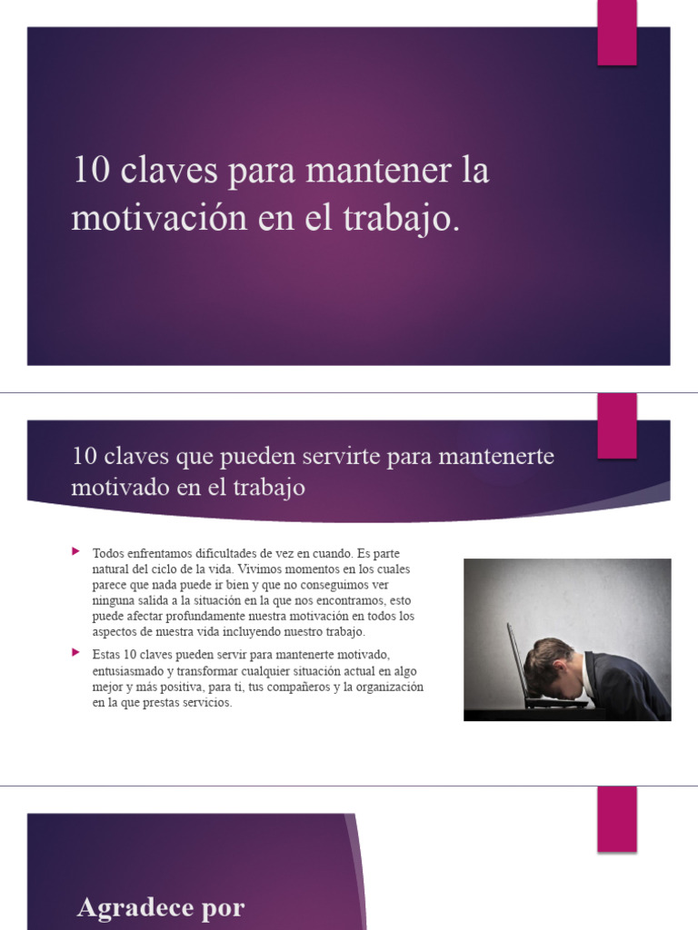 10 claves para mantener la motivación en el | PDF