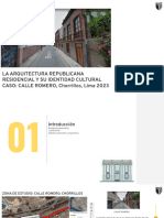 La Arquitectura Republicana Residencial Y Su Identidad Cultural CASO: CALLE ROMERO, Chorrillos, Lima 2023