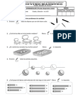 1ro Prim - Prueba Diagnóstica - Matemática