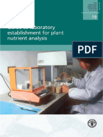 Guide to Lab Establishment Plant Analysis FAO