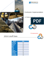 YTS Contractor Implementation 2016 Cut-Off Date