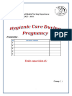 Hygenic Care During Pregnancy