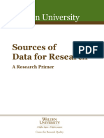 Sources of Data Primer