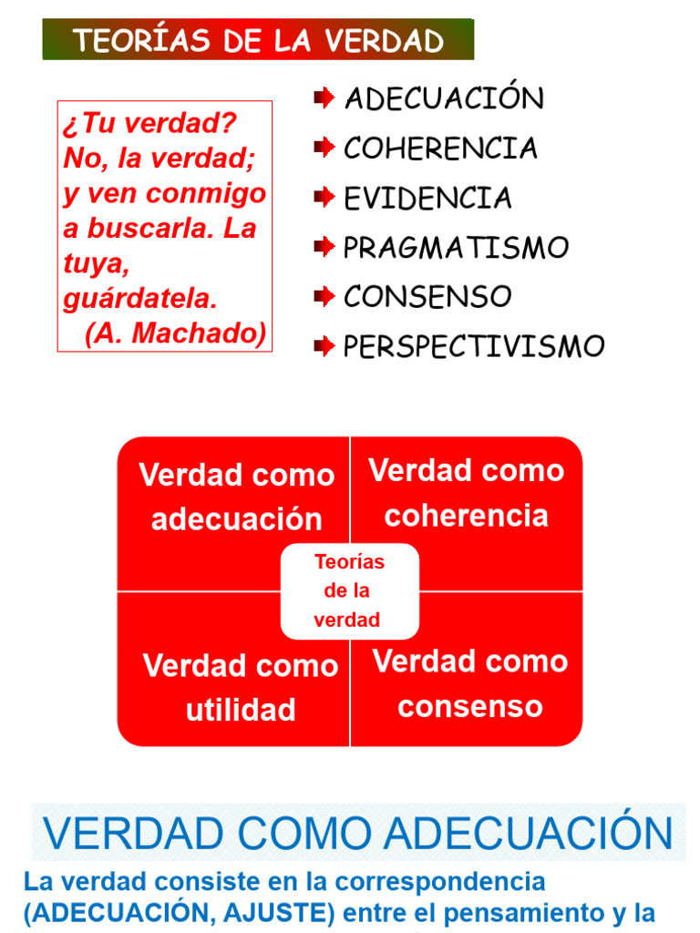 Teorías De La Verdad Pdf Verdad Proposición
