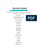 Fatowl Party Package
