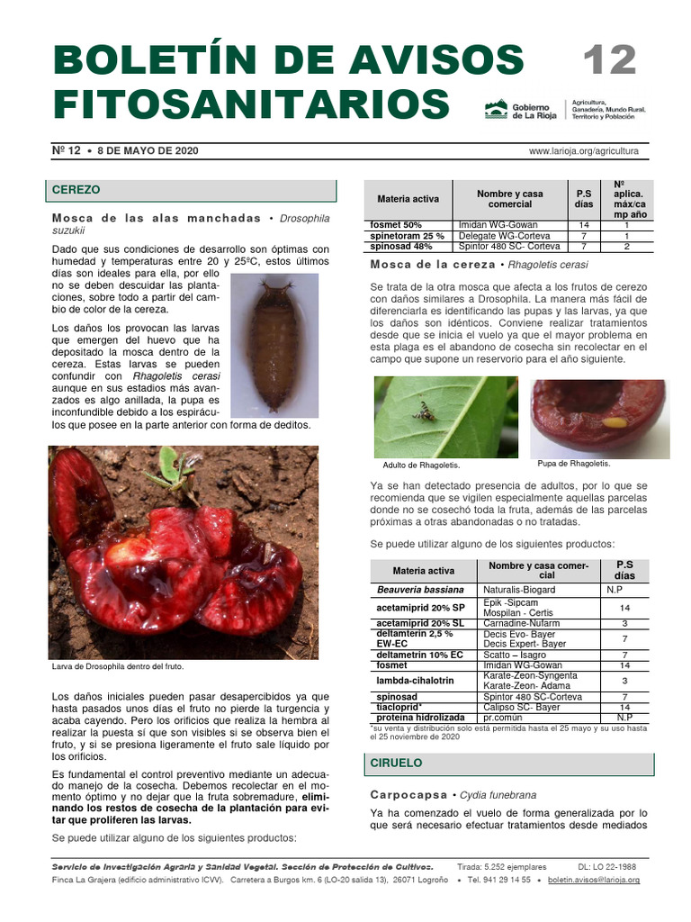 Control de Plagas en Cultivos Frutales | PDF | Insectos