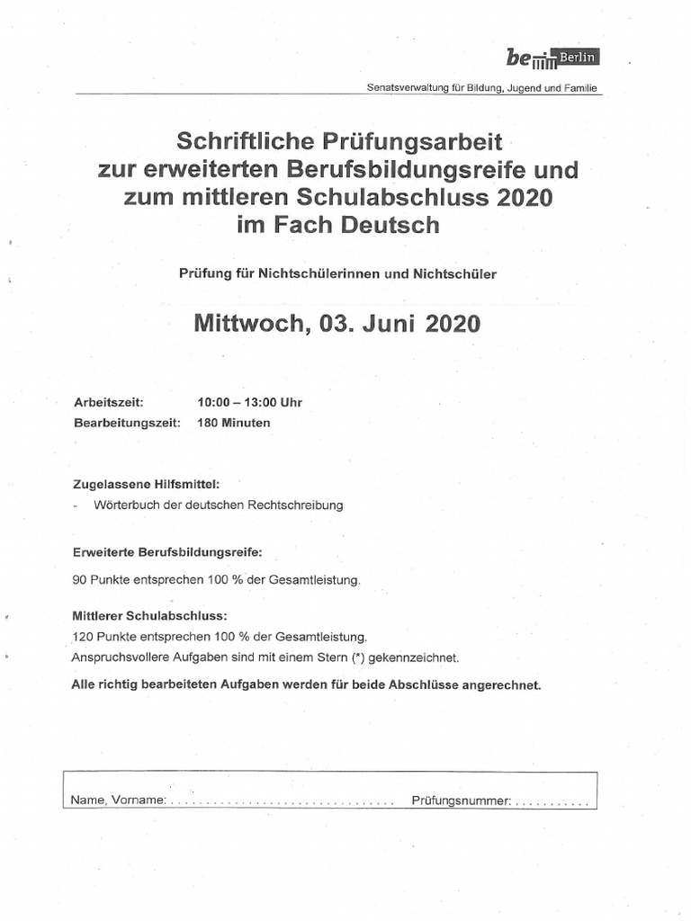 Deutsch MSA 2020 PDF