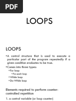 Loops and Arrays