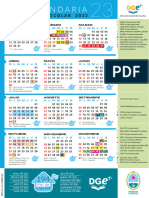 Calendario Dge 2023 Secundaria