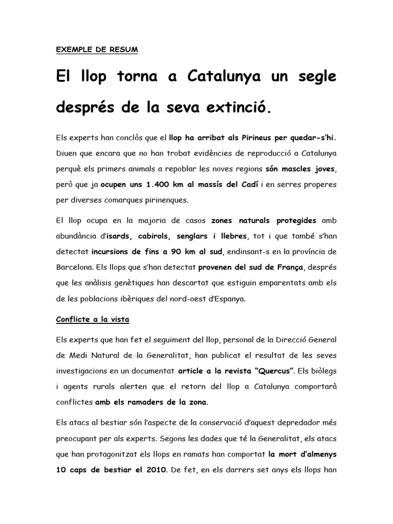 comment faire un résumé d un article exemple