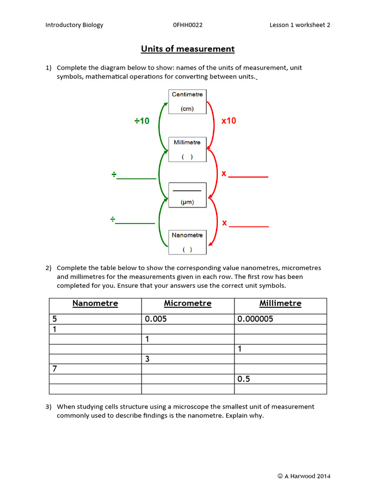 Magnification Pdf Microscope Cell Biology