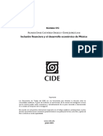 Inclusion Financiera y El Desarrollo Economico de Mexico