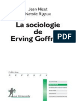 La Sociologie de Erving Goffman (Nizet, Jean Rigaux, Natalie)