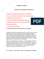 Desarrollo Unidad 2 Criminologia