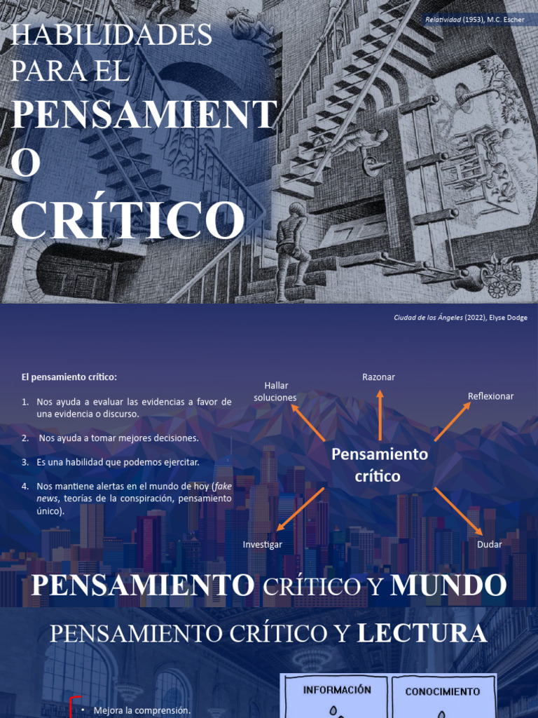 Habilidades para El Pensamiento Crítico | PDF | Falacia | Pensamiento ...