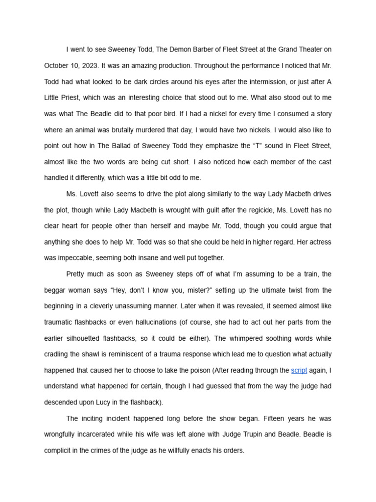 Sweeney Todd PDF