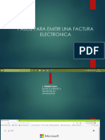 Pasos para Emitir Una Factura Electronica