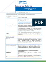 Tecnico de Proyectos Concurso Externo