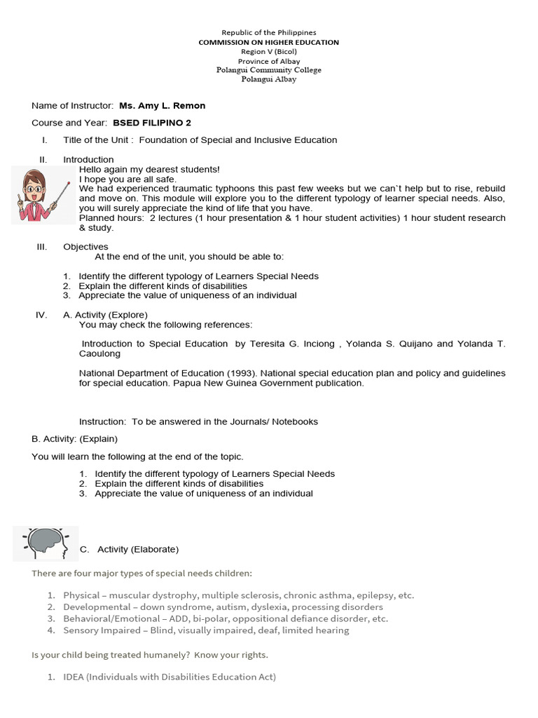 Module In Prof Ed 2 Pdf Intellectual Disability Disability