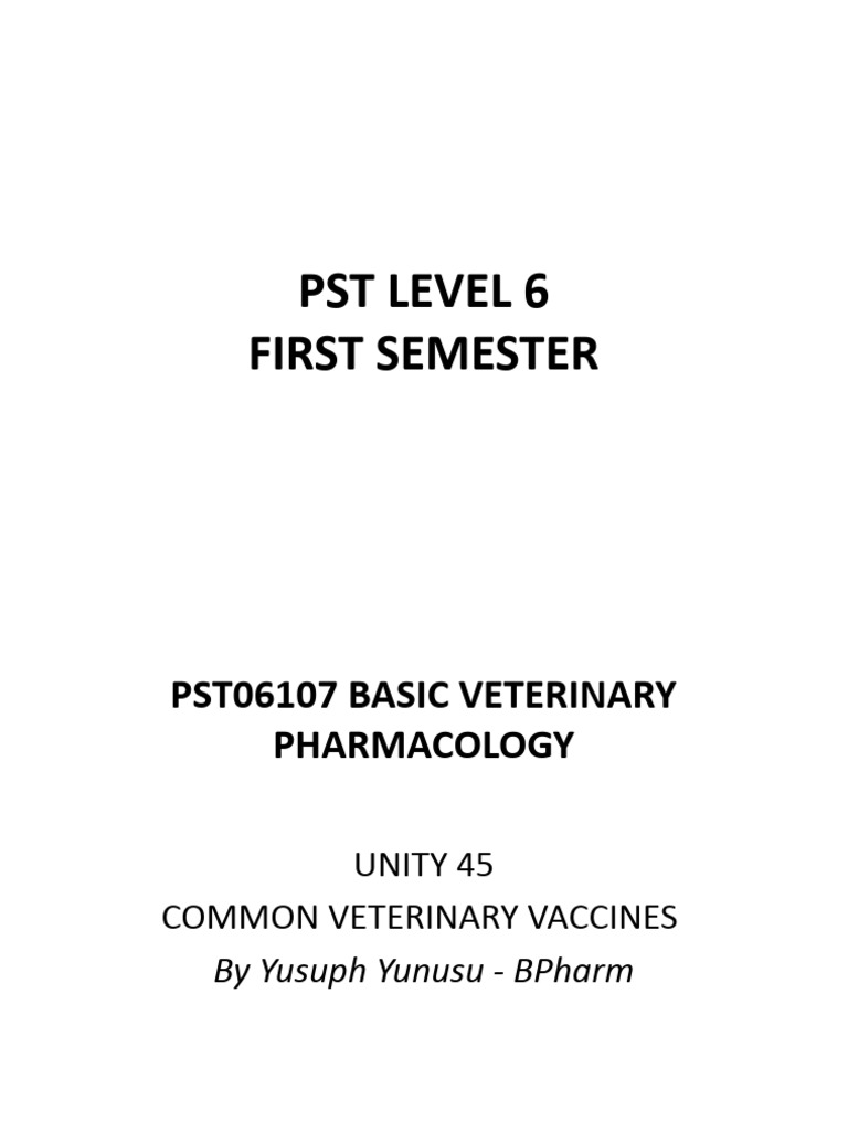 45 Common Veterinary Vaccines Pdf Vaccines Anthrax