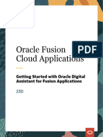 Getting Started With Oracle Digital Assistant For Fusion Applications