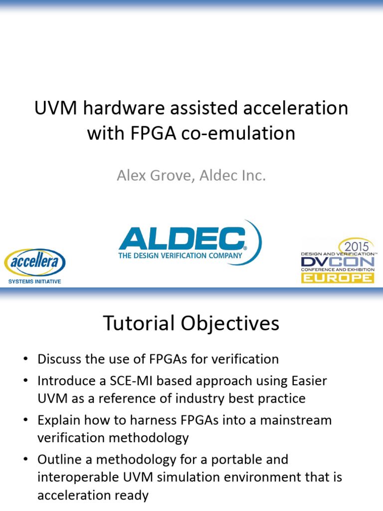 UVM FPGA Acceleration Methodology | PDF | Field Programmable Gate Array ...