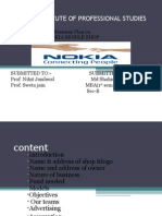 Pioneer Institute of Professional Studies: Business Plan On Nokia Mobile Shop