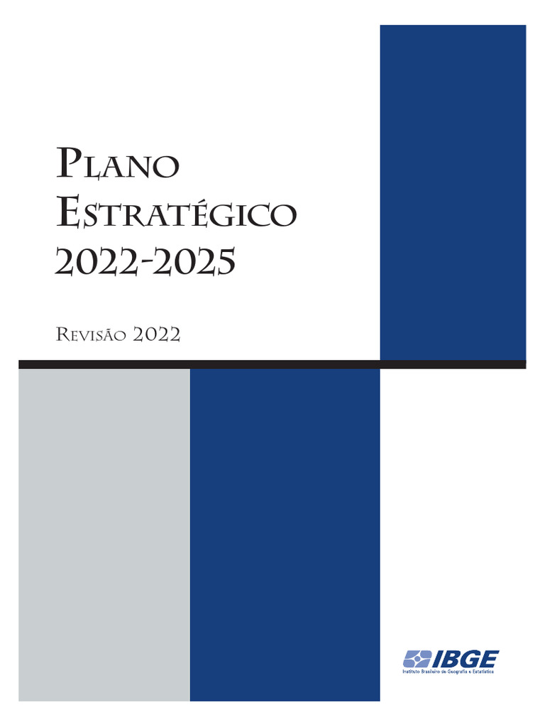 PLANO ESTRATÉGICO IBGE 20222025 PDF Governança Planejamento