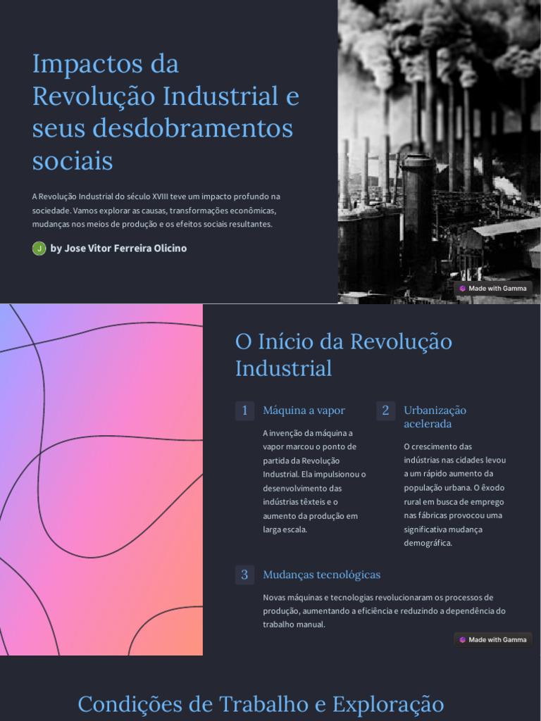 Impactos Sociais da Revolução Industrial | PDF | Revolução Industrial ...