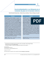 La Técnica de Alimentación y Su Influencia en El Incremento de Peso en El Neonato Enfermo