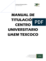 Manual de Titulación Centro Universitario Uaem Texcoco