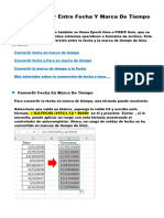 Cómo Convertir Entre Fecha Y Marca de Tiempo Unix en Excel