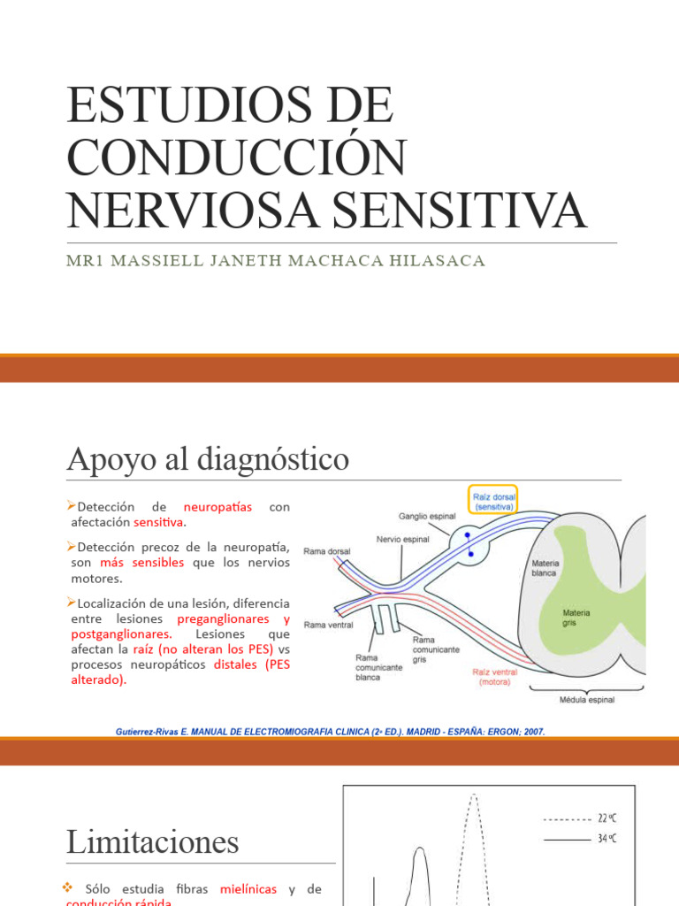 Conducción Nerviosa Sensitiva | PDF | Electromiografia | Sistema nervioso
