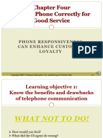 Week 4 - Use The Telephone Correctly For Good Service (Lecture)