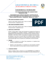 TDR #08 - Liquidacion - Desague Residuales Chicla