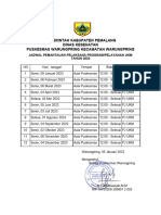 Jadwal Rapat Pokja Ta. 2023, UKM